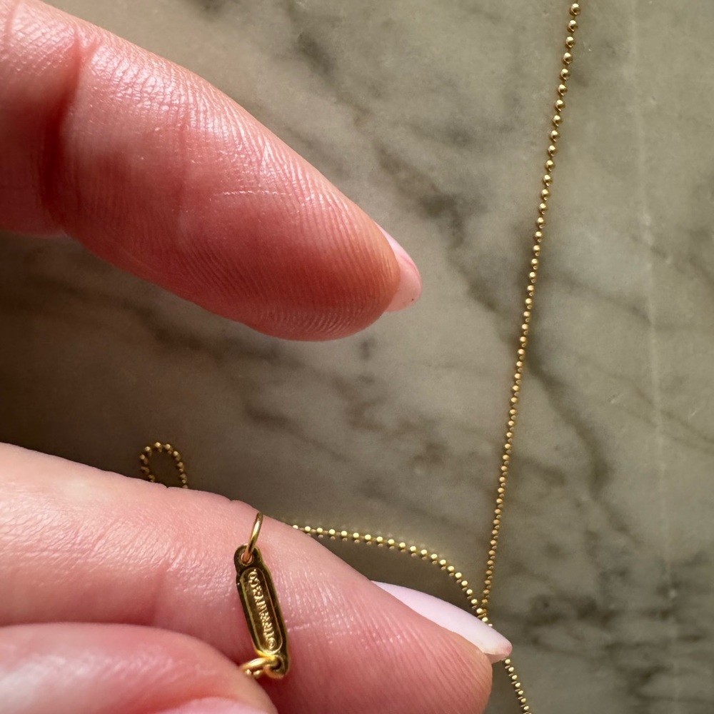 Authentic Tiffany and co 18kt solid gold chain